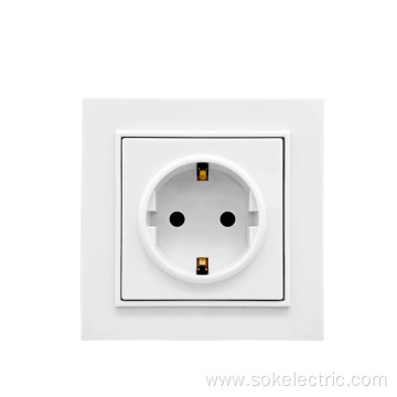 Schuko Wall Socket with Shutter with Hanger